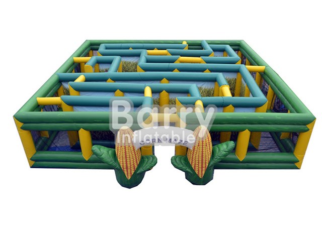 Giant Exclusive Outdoor Inflatable Corn Maze,Inflatable Obstacle Maze For Child And Adult BY-IG-038